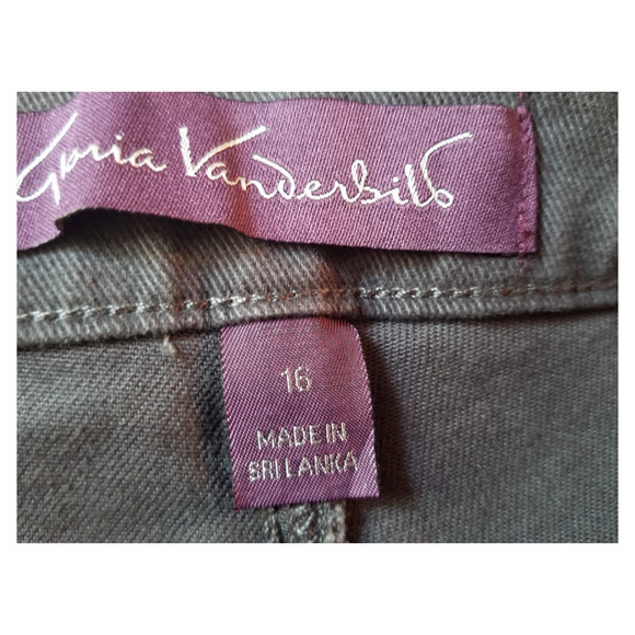 Gloria Vanderbilt Women's Jeans Ultra Stretch Fit Size 16 (36x30) Color Gray - Picture 8 of 8